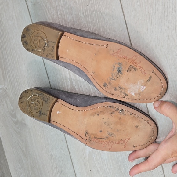 Sam Edelman Women Etiene Gray Suede Slip On Loafers Comfty Sz 7.5M - Picture 9 of 11